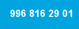 996 816 29 01 996 816 29 01
